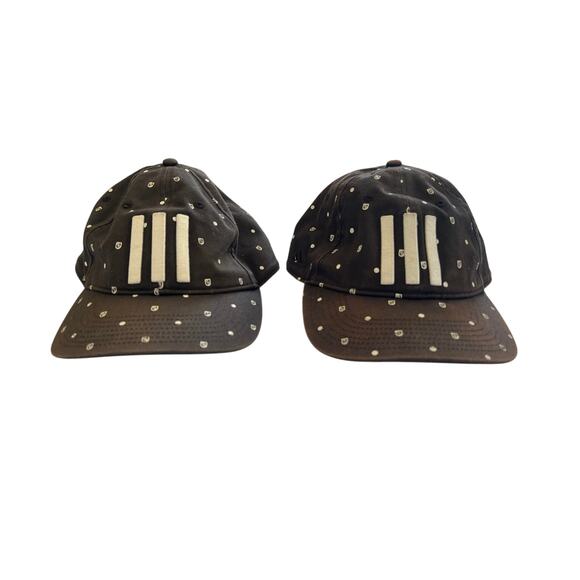 Lot of 2 Adidas Dark Gray OSFM Hats Adjustable Snapback Golf Caps - Picture 1 of 13